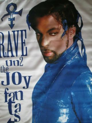 Prince Poster Silk Banner NPG Promo - RAVE UN2 IN2 THE JOY FANTASTIC 4 Feet Rare 2