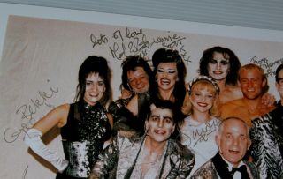 THE ROCKY HORROR SHOW - 1998 UK TOUR - LARGE REPRINTED CAST SIGNED PHOTO 3