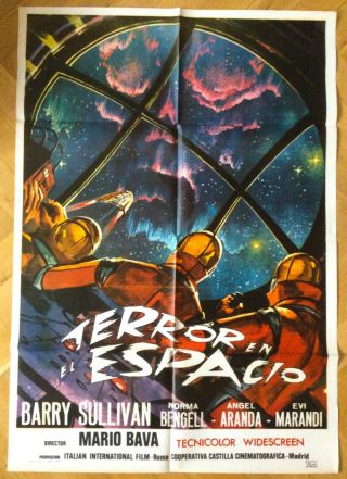 Planet Of The Vampires - Spanish Poster Mario Bava Horror Sci - Fi