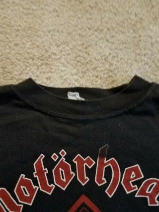 1985 Vintage Motorhead Lemmy 10th Anniversary Tour T - Shirt 5