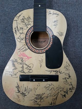 Country Music Star Autographed Guitar,  Drumsticks And Photos,  Diamond Rio, .