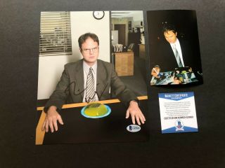 Rainn Wilson Rare Signed Autographed The Office 8x10 Photo Beckett Bas