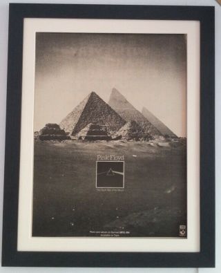 Pink Floyd Dark Side Of The Moon 1973 Poster Ad Framed Fast World Ship