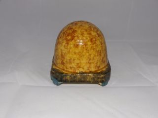 EXTREMELY RARE Roseville Pottery Beehive Coin Piggy Bank 2