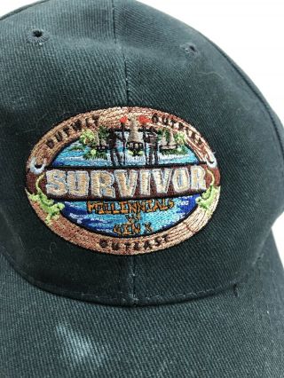 Survivor Millennials Vs Gen X Cap With Embroidered Buff Logo Black One Size Crew