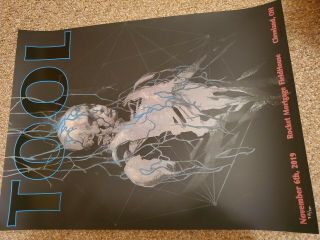 Tool Poster Cleveland Rocket 2019 Concert Tour Limited Edition Holographic