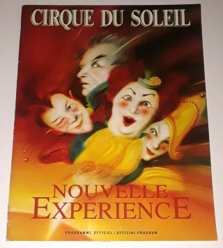 Cirque Du Soleil: Nouvelle Expérience Program Guide With Postcard