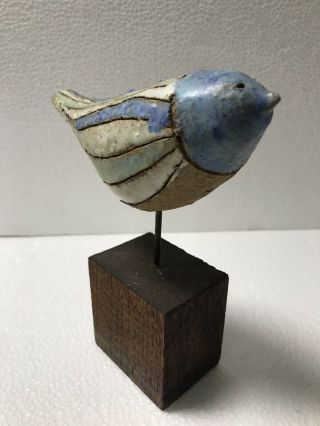 Mid Century Rare Ceramic Pottery Sparrow By (rosemary Zwick) 1960’s