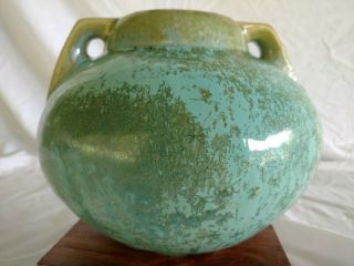 Fulper Pottery Green Leopard Skin Crystalline Glaze