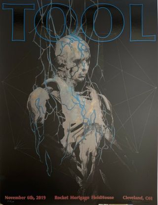 Tool Poster Cleveland 2019 Concert Tour Limited Edition 442 Of 700