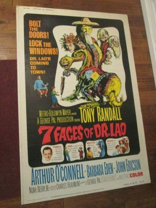 7 Faces Of Dr Lao - Rolled 40 X 60 Movie Poster - Randall - George Pal