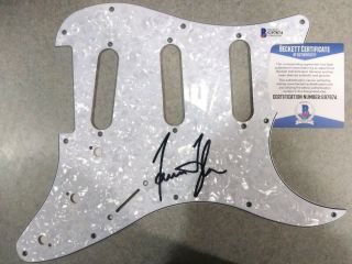 James Taylor Music Legend Signed Autographed Strat Guitar Pickguard Beckett