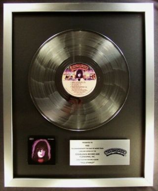 Kiss Solo Paul Stanley Lp Platinum Non Riaa Record Award Casablanca Records