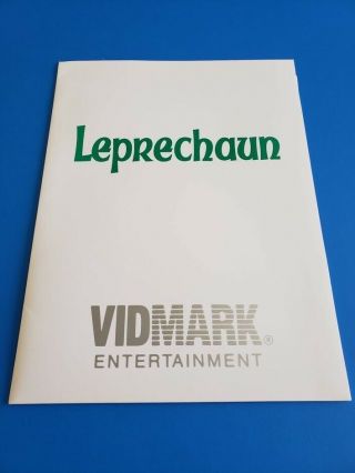1992 Vidmark Entertainment Leprechaun Movie Press Release Kit