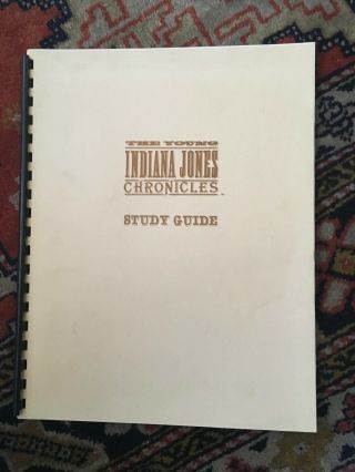 Rare Lucasfilm Young Indiana Jones Study Guide W/ Letter From 1993