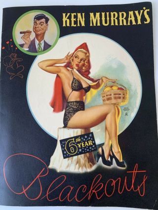 Program Blackout 1947.  Racy Variety Show,  6th Year.  Pin Up Girl.  Hollywood 1940s
