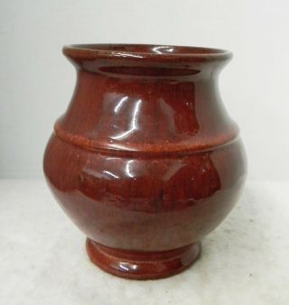 Vintage Strawberry Glaze Pottery Vase,  Attr.  Waco Pottery,  Ky,  30 