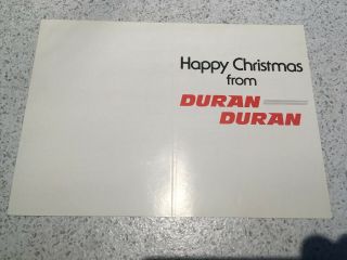 Duran Duran Ultra Rare 1981 Official Fan Club Christmas Card Never Been Folded