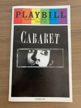 Cabaret Playbill - Alan Cumming,  Michelle Williams (june 2014)