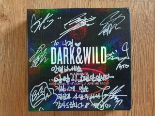 Bts Bangtan Boys Promo Dark And Wild Album Autographed Hand Signed Type C