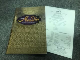 Disney Aladdin A Whole World Broadway Musical Program Book