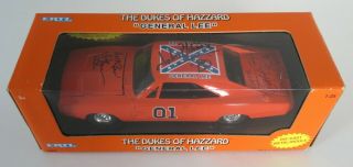 The Dukes Of Hazzard Signed Autograph " General Lee " Ertl 1:25 Diecast Car By 3