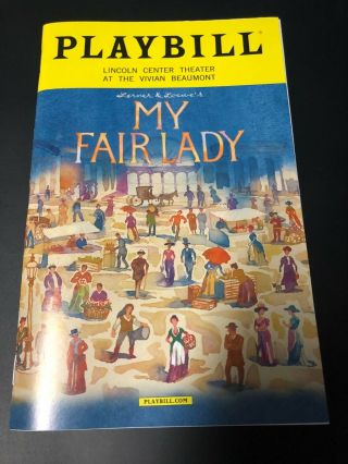My Fair Lady Broadway Playbill (march 2018)