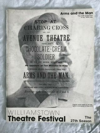 Williamstown Theatre Festival Program " Arms And The Man "