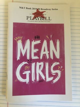 Mean Girls Musical Playbill Sheas Buffalo 2019