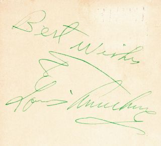 Louis Armstrong.  Postcard Signed In Denver Day Before Recording I 
