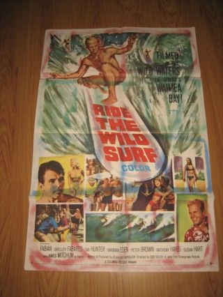 Ride The Wild Surf Orig,  1sh Movie Poster 