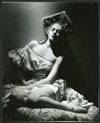 Leslie Brooks Vintage 1943 Stunning Portrait Photo By George Hurrell