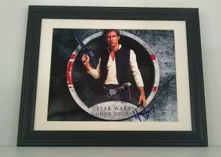 Harrison Ford Signed Autographed Star Wars Photo 8.  5x11 Han Solo Authentic