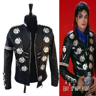 Michael Jackson Classic Bad Jacket With Punk Matel Exactly Same High Fashion