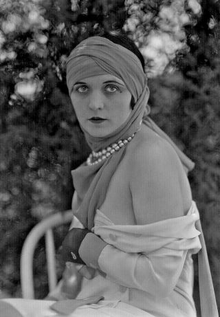 1920s Silent Film Star Vamp Pola Negri Haunting Camera Negative Charles Sheldon