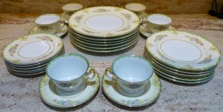 30 Piece - Service For 6 - Meito China - Mei68 - Hand Painted