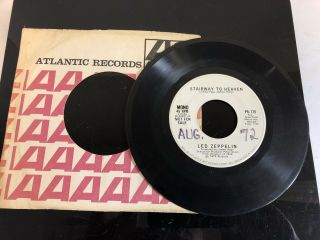 Led Zeppelin 45 Promo Stairway To Heaven White Label
