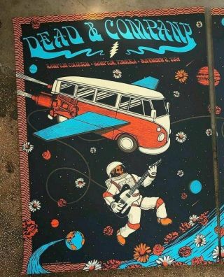 Dead And Company Poster 2019 Hampton Virginia 11/8/2019 Night 1 Poster S/n Ae