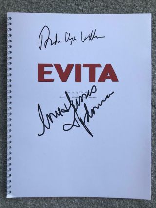 Evita (1996) Signed Script Andrew Lloyd Webber & Madonna