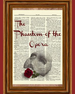 Phantom Of The Opera Dictionary Art Print Book Picture Poster Play Webber Mask