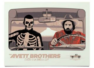 The Avett Brothers Poster.  Greenville,  Sc Halloween 10/31/19.  27 Design Co.