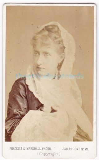 Victorian Opera Singer,  Actress Alice Barth.  Fradelle & Marshall Signed Cdv