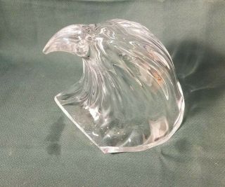 Steuben Glass Large Eagle Head Figurine