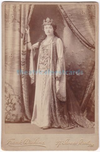 Stage Actress Winifred Emery In Costume.  Frank Dickins Cabinet Photo