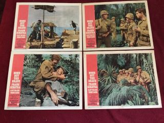 None But The Brave Lobby Card Set Of 7 Steve Mcqueen