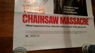 Texas Chainsaw Massacre 1 - sheet 1980 movie poster Vintage RARE 2