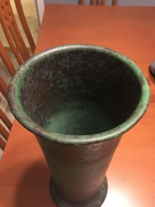 Weller Art Pottery Coppertone Vase Tall 15 1/4 