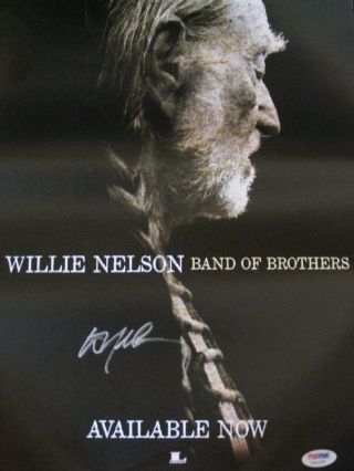 Willie Nelson Autographed Signed Band Of Brothers Album Flat Lp Psadna Y21173