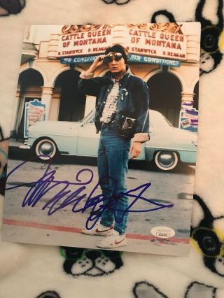 Michael J Fox Signed Color 8x10 Photograph Jsa