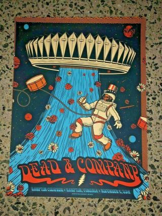 DEAD AND COMPANY POSTER 2019 HAMPTON VIRGINIA 11/9/2019 night 2 POSTER S/N AE 2